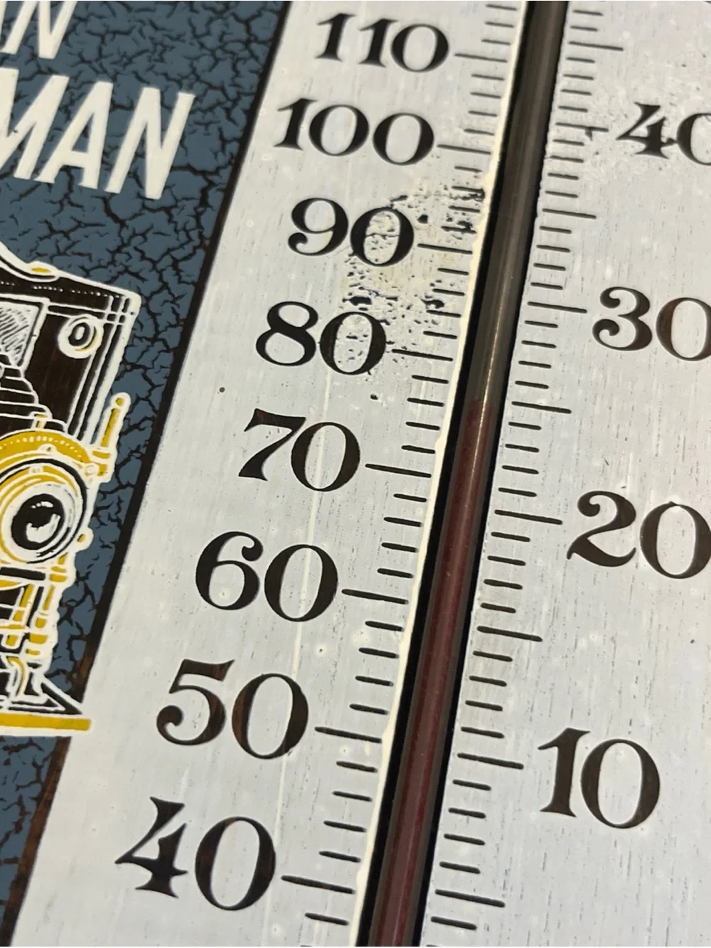 Kodak Blue and Black Retro Wall Thermometer Plaque